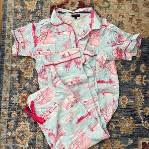 Katie K Women's California Print Pajamas